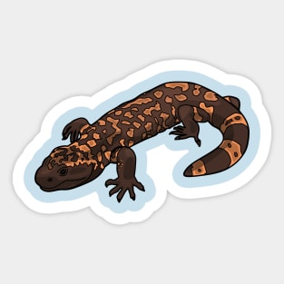 Gila monster cartoon illustration Sticker